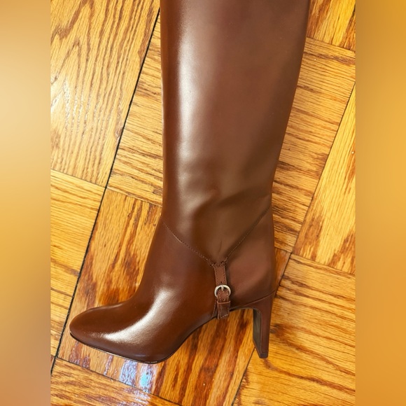 NEW Reformation Gaelle Knee Boot - Brown Syrup Leather - Picture 4 of 5